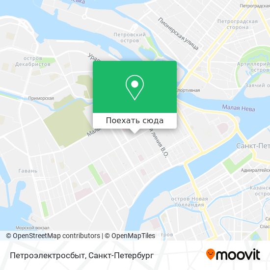 Карта Петроэлектросбыт