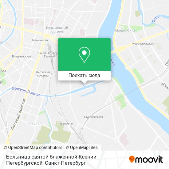 Карта Больница святой блаженной Ксении Петербургской