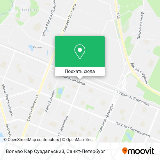 Карта Вольво Кар Суздальский