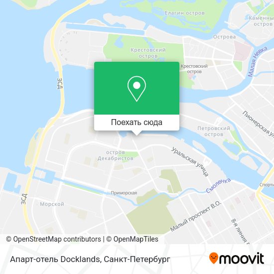 Карта Апарт-отель Docklands