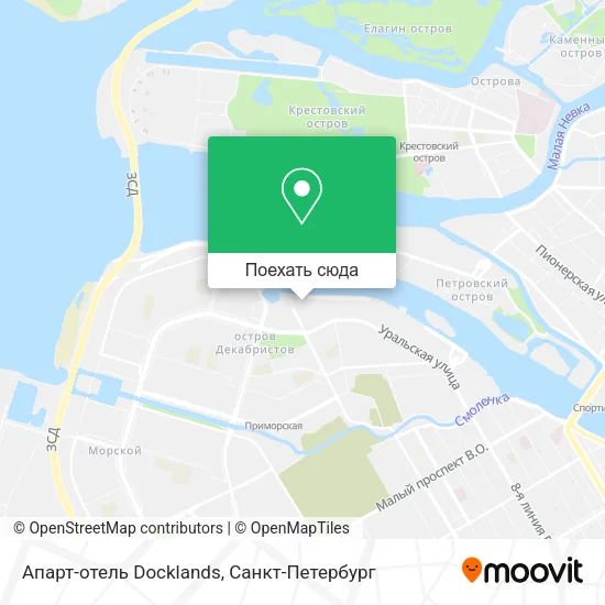 Карта Апарт-отель Docklands