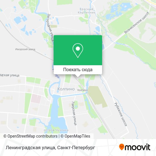 Карта Ленинградская улица