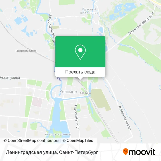 Карта Ленинградская улица