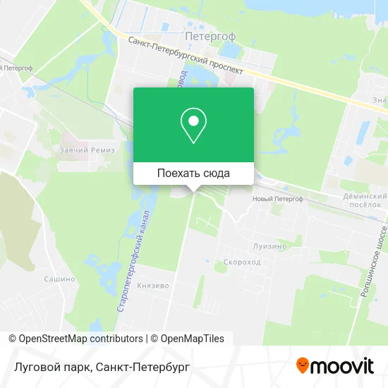 Карта Луговой парк