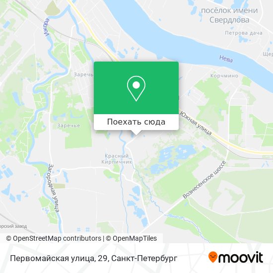 Карта Первомайская улица, 29