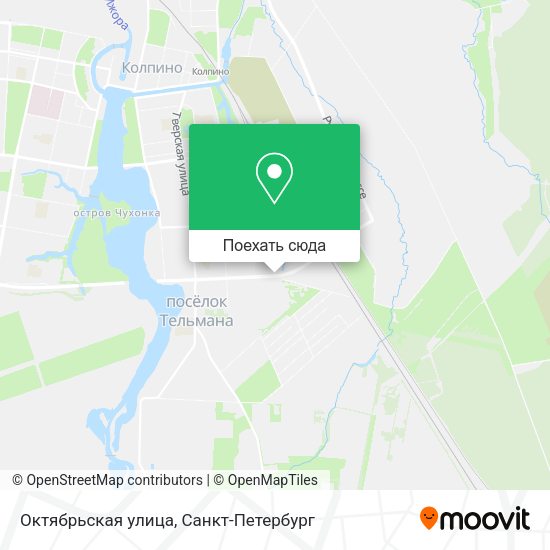 Карта Октябрьская улица