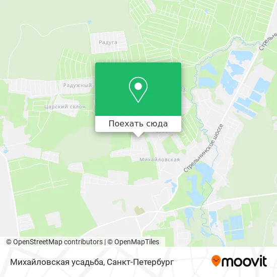 Карта Михайловская усадьба