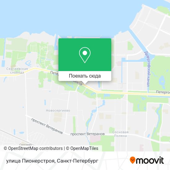 Карта улица Пионерстроя