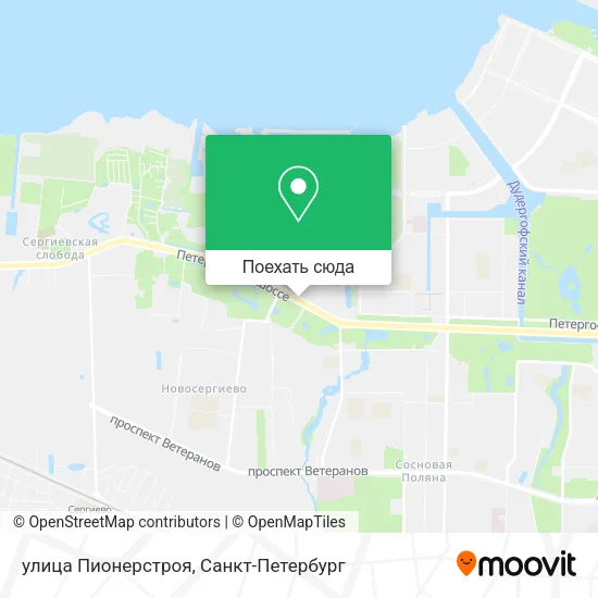 Карта улица Пионерстроя