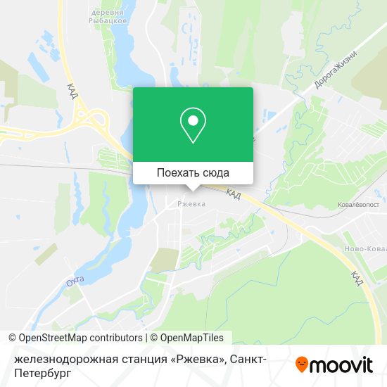 Карта железнодорожная станция «Ржевка»