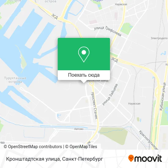 Карта Кронштадтская улица