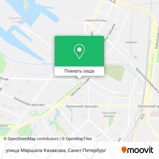 Карта улица Маршала Казакова