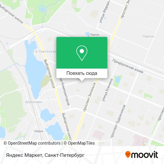 Карта Яндекс Маркет