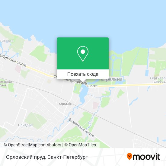 Карта Орловский пруд