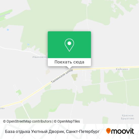 Карта База отдыха Уютный Дворик