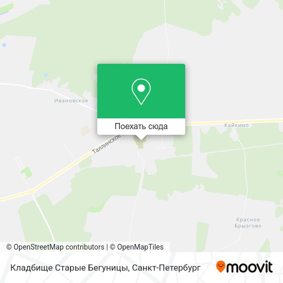 Карта Кладбище Старые Бегуницы