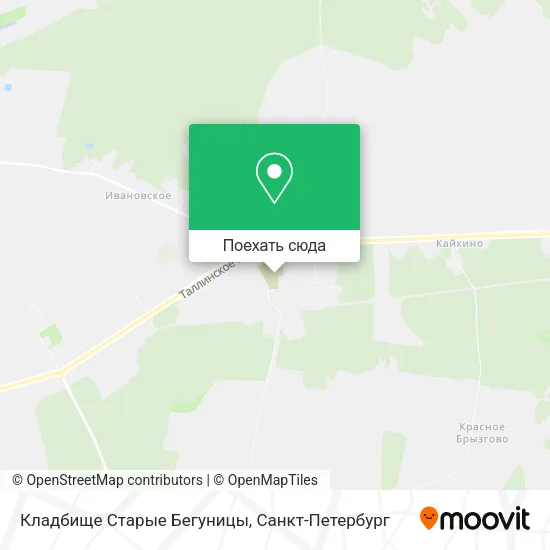 Карта Кладбище Старые Бегуницы