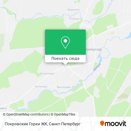 Карта Покровские Горки ЖК