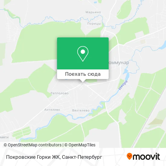 Карта Покровские Горки ЖК