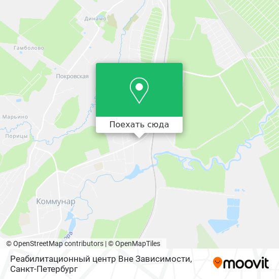 Карта Реабилитационный центр Вне Зависимости
