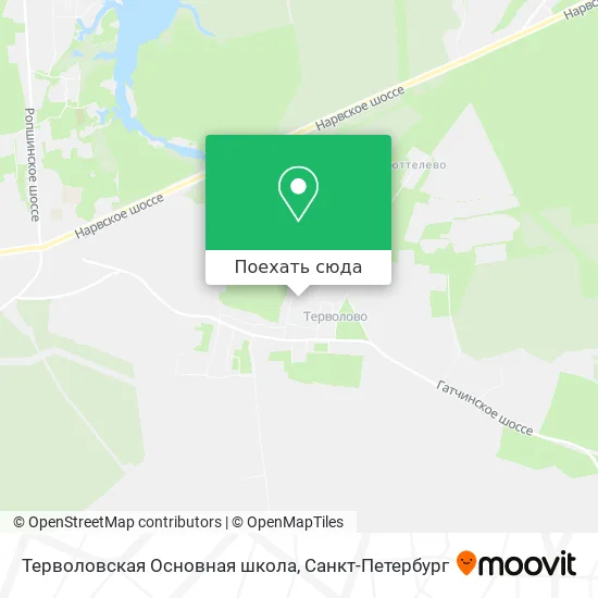 Карта Терволовская Основная школа