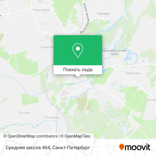 Карта Средняя школа 464