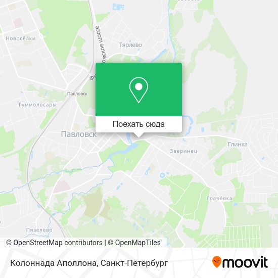 Карта Колоннада Аполлона