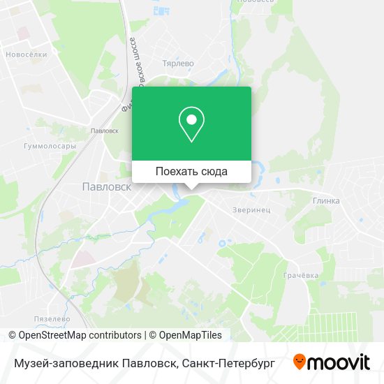 Карта Музей-заповедник Павловск
