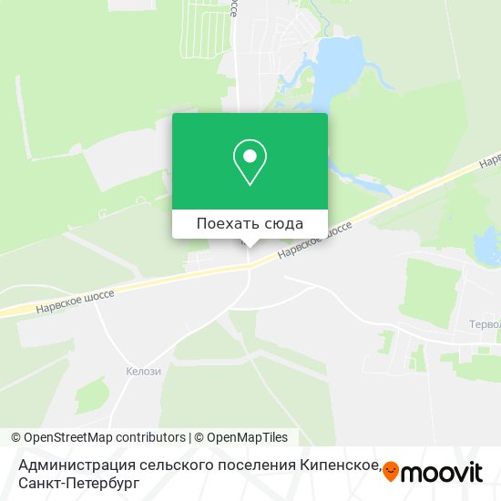 Карта Администрация сельского поселения Кипенское