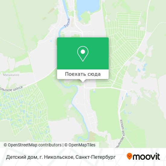 Карта Детский дом, г. Никольское