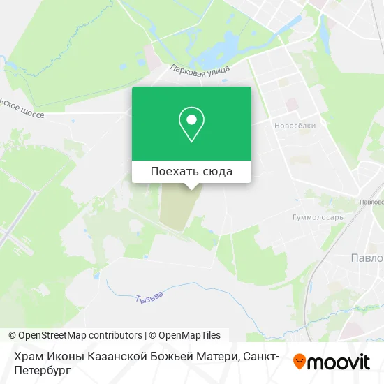 Карта Храм Иконы Казанской Божьей Матери