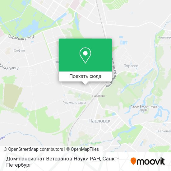 Карта Дом-пансионат Ветеранов Науки РАН