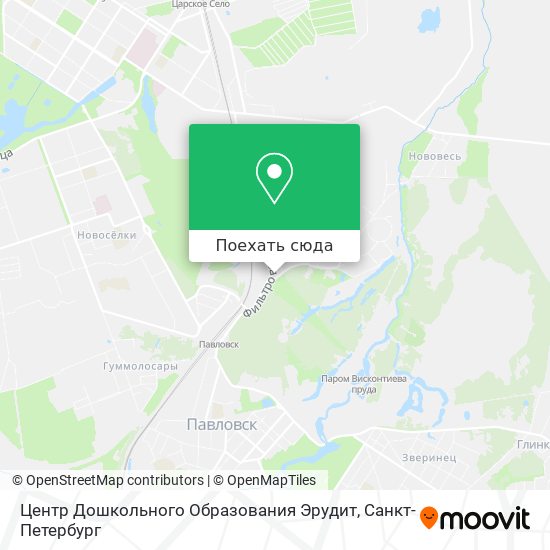 Карта Центр Дошкольного Образования Эрудит