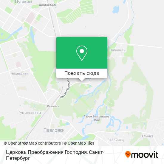 Карта Церковь Преображения Господня