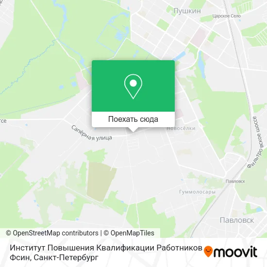 Карта Институт Повышения Квалификации Работников Фсин
