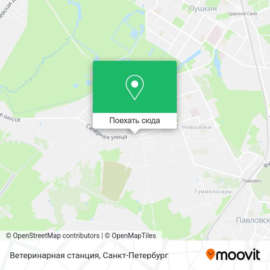 Карта Ветеринарная станция
