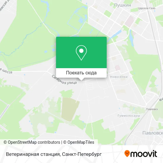 Карта Ветеринарная станция