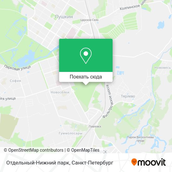 Карта Отдельный-Нижний парк