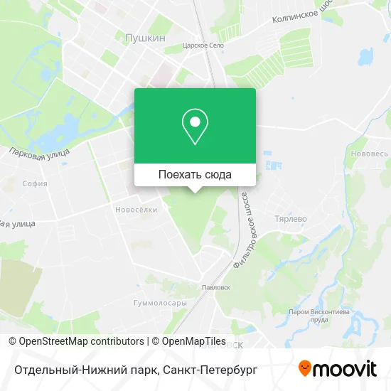 Карта Отдельный-Нижний парк