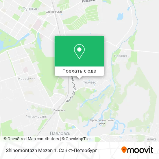 Карта Shinomontazh Mezen 1