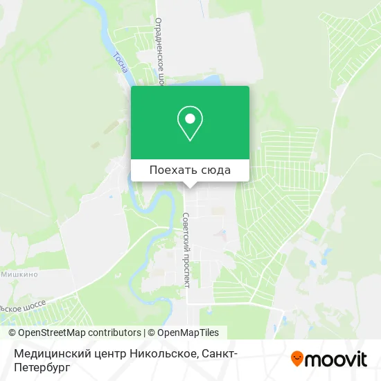 Карта Медицинский центр Никольское