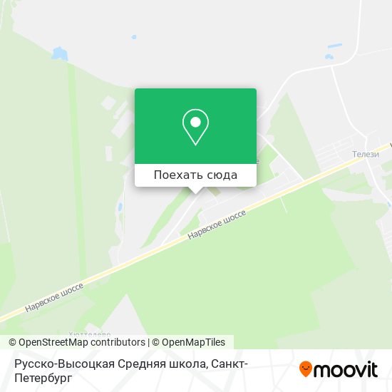 Карта Русско-Высоцкая Средняя школа