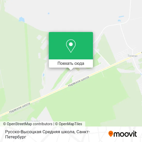 Карта Русско-Высоцкая Средняя школа
