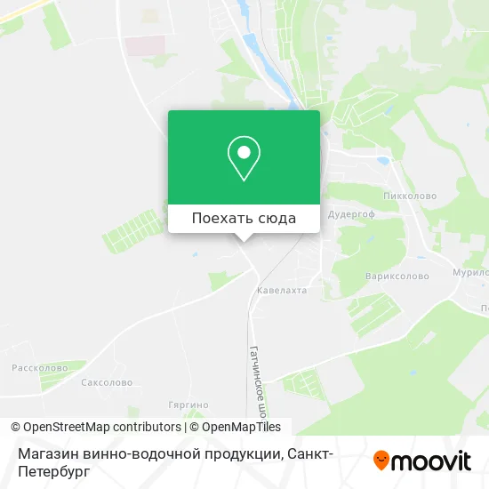 Карта Магазин винно-водочной продукции