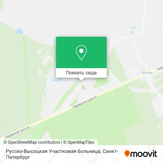 Карта Русско-Высоцкая Участковая больница