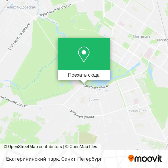 Карта Екатерининский парк
