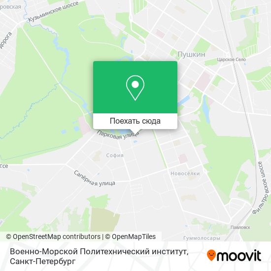 Карта Военно-Морской Политехнический институт