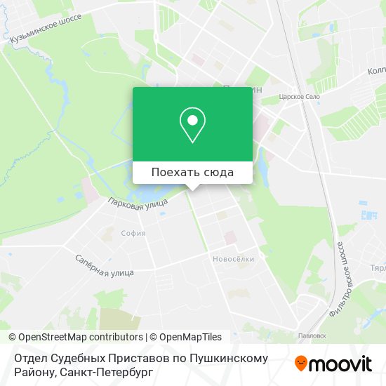 Карта Отдел Судебных Приставов по Пушкинскому Району