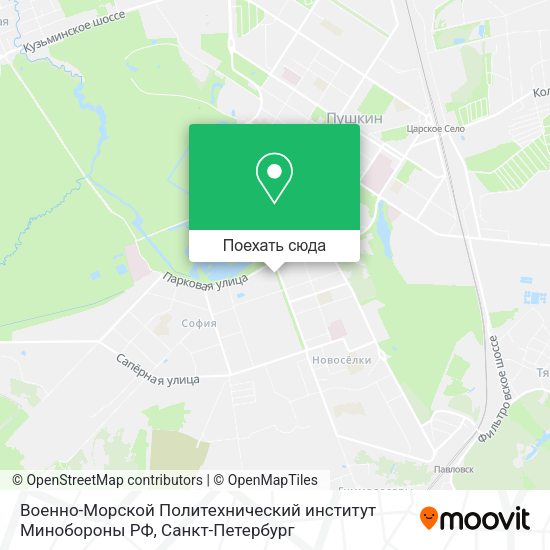 Карта Военно-Морской Политехнический институт Минобороны РФ
