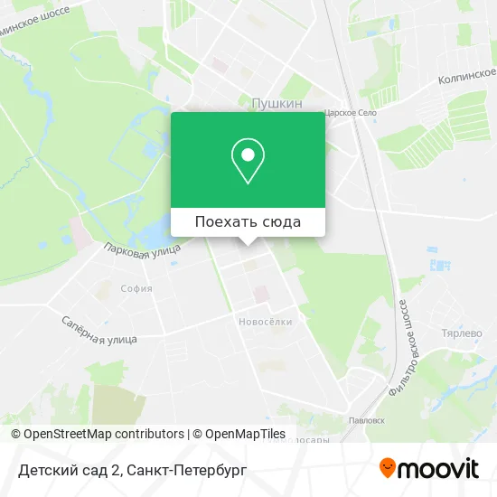 Карта Детский сад 2